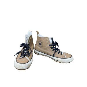 Converese Chuck Taylor unisex M7W9 leather high top lined sneakers SKU 9632